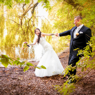 Hochzeitspaar mit Hochzeitsfotograf Chris Reiner